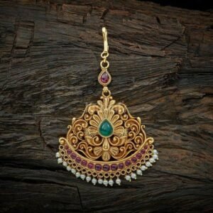 Plain forehead ornaments (Papidi Billa/Maang Tikka)