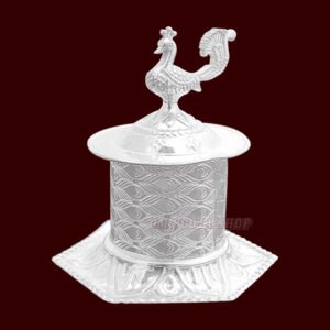 Silver kumkum<br>boxes